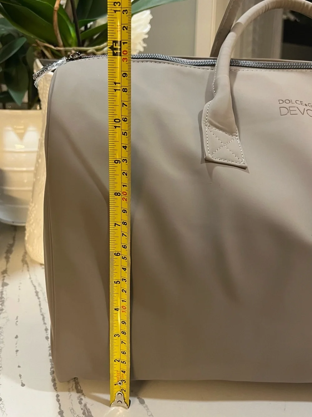 Dolce & Gabbana Devotion GWP Duffel Bag Warm Gray / Taupe Tone NWO